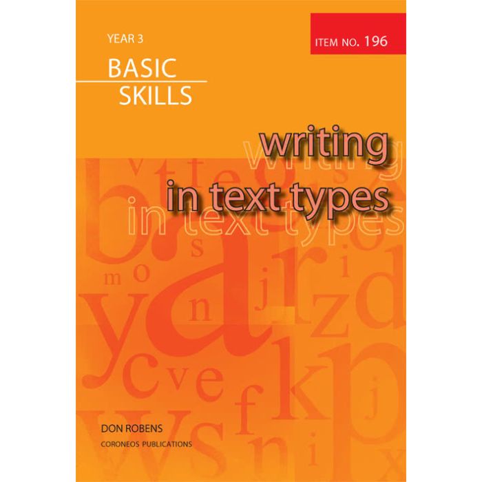 Writing in Text Types Year 3 (Item no. 196)