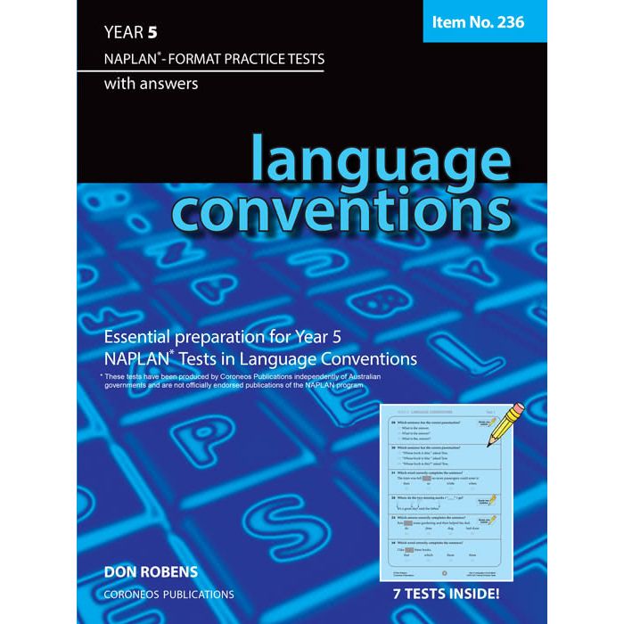 Language Conventions Year 5 NAPLAN* Format Practice Tests (Basic Skills No. 236)