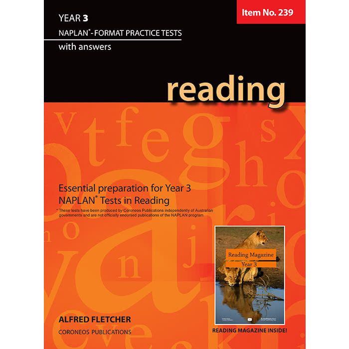Reading Year 3 - NAPLAN* Format Practice Tests (Basic Skills No. 239)