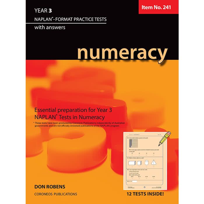 Numeracy Year 3 NAPLAN* Format Practice Tests (Basic Skills No. 241)