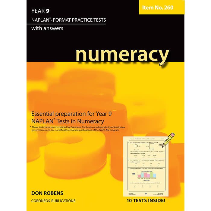 Numeracy Year 9 NAPLAN* Format Practice Tests #260