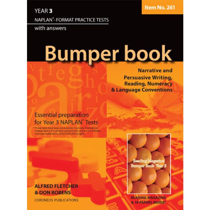 Bumper Book Year 3 NAPLAN* Format Practice Tests 2014 Edition (Item no.261)