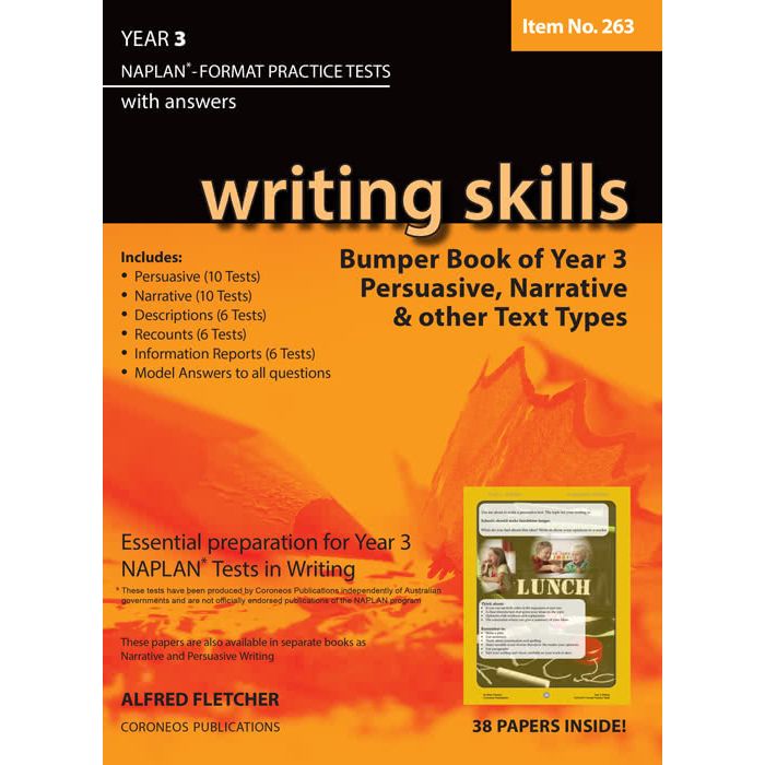 Writing Skills Bumper Book Year 3 NAPLAN* Format Practice Tests 2016 Edition (Item no. 263)