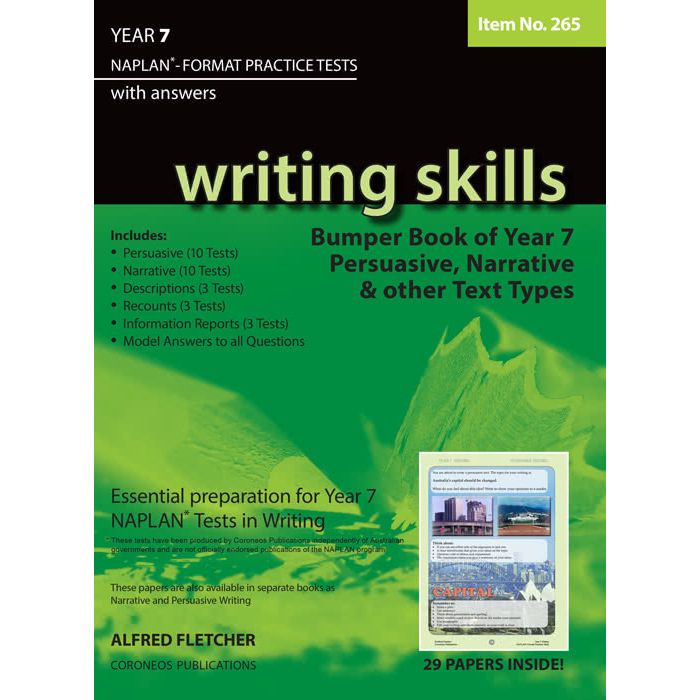 Writing Skills Bumper Book Year 7 NAPLAN Format* Practice Tests (Item no. 265)