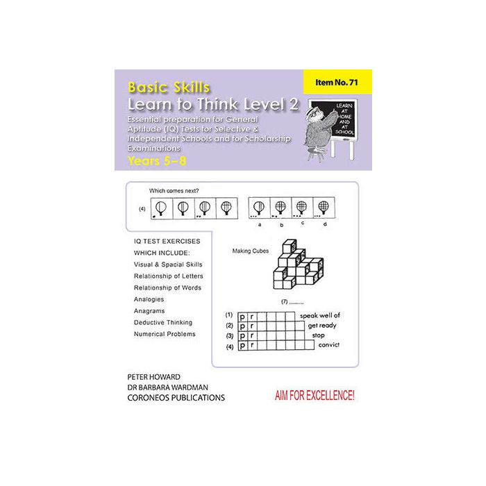 Learn to Think Level 2 Yrs 5 to 8 (Basic Skills No. 71)