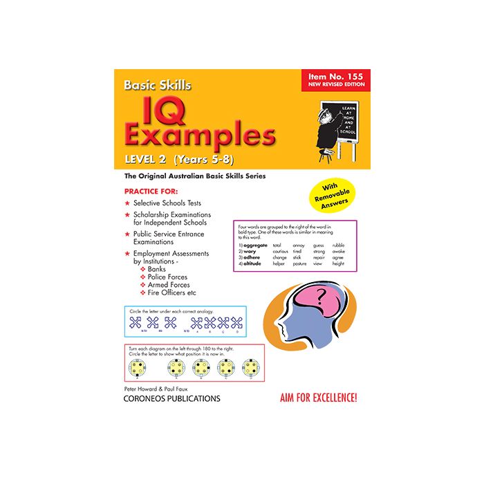 IQ Examples Level 2 Yrs 5 to 8 (Basic Skills No. 155)