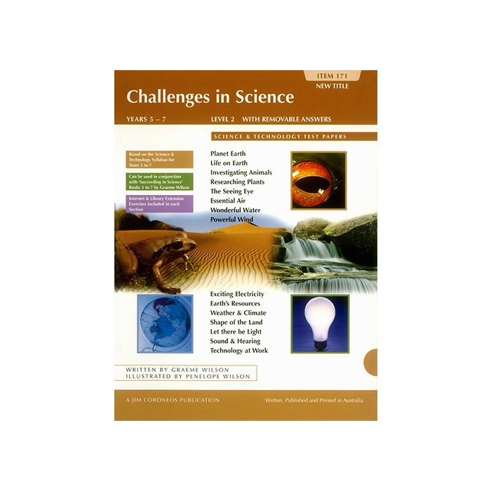 Challenges in Science Book 2: Science and Technology Tests Years 5 to 7 (item no. 171)