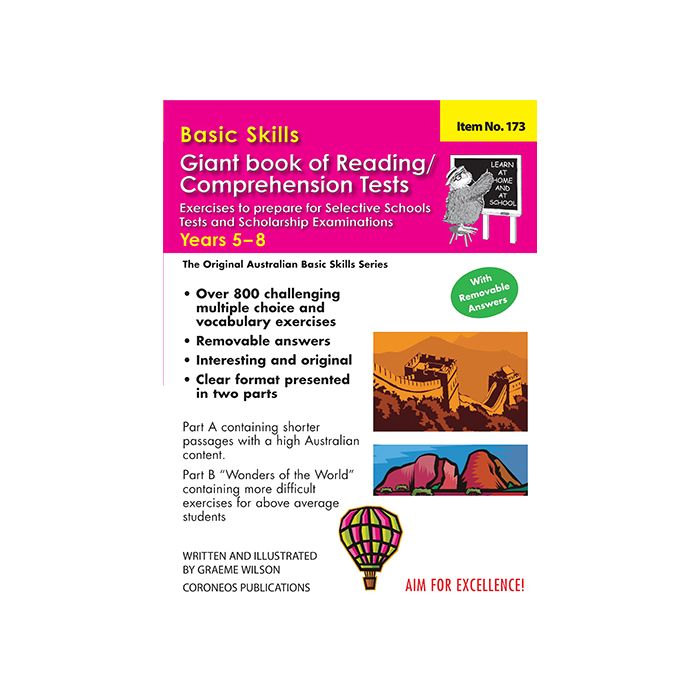 Basic Skills Giant Book of Reading / Comprehension Tests Years 5 to 8 (Basic Skills No. 173)