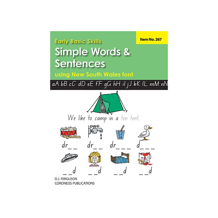 Early Basic Skills 2: Simple Words and Sentences using NSW font (No. 267)