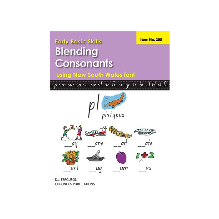 Early Basic Skills 3: Blending Consonants using NSW font (No. 268)