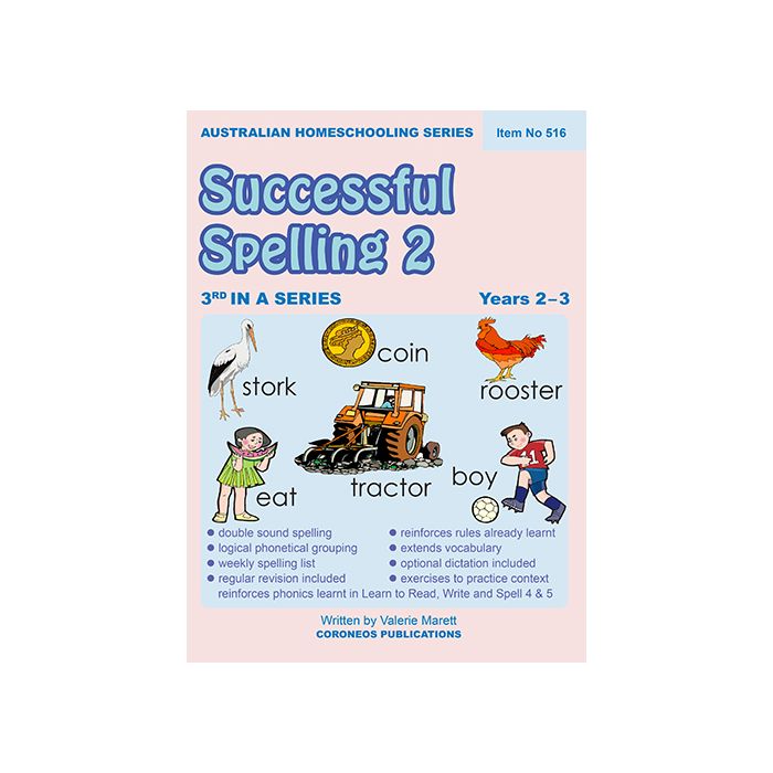 Successful Spelling 2 (Australian Homeschooling Series) (Item no. 516)
