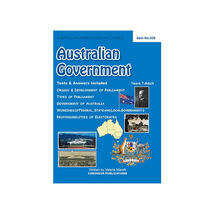 Australian Government (Australian Homeschooling Series) (Item no. 535)