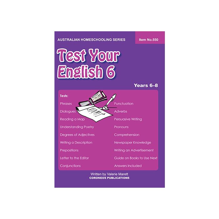 Test Your English 6 (Item no.550)