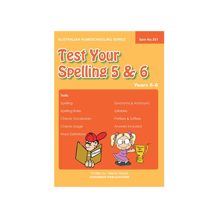Test Your Spelling 5 & 6 (Item no. 551)