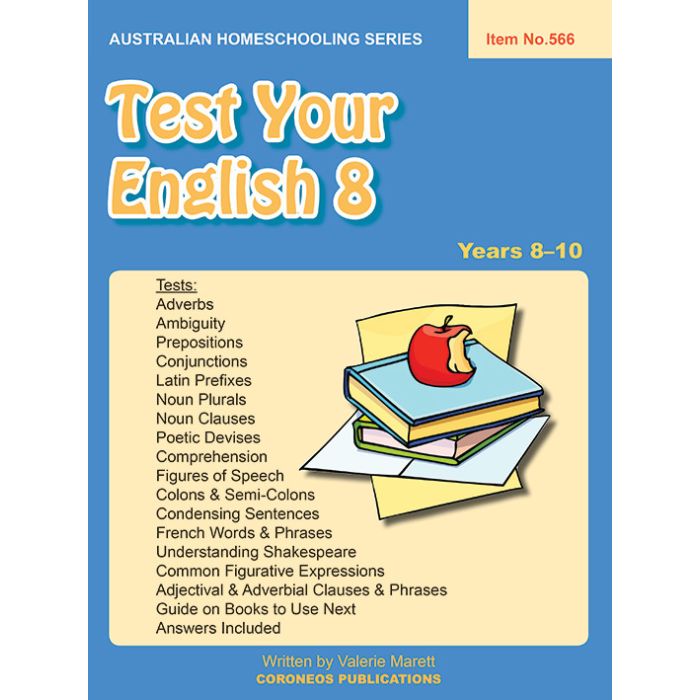 Test Your English 8 (Australian Homeschooling no. 566)