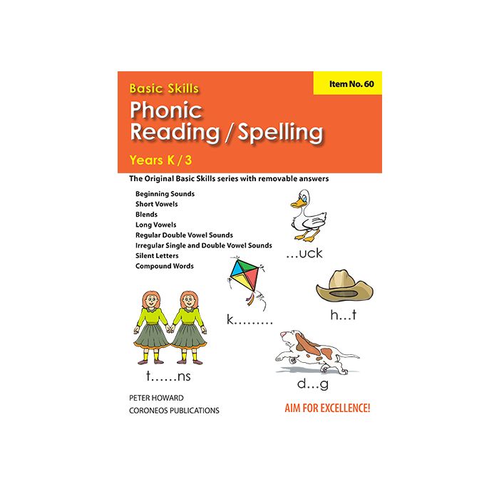 Phonic/Reading Spelling Yrs K to 3 (Basic Skills No. 60)