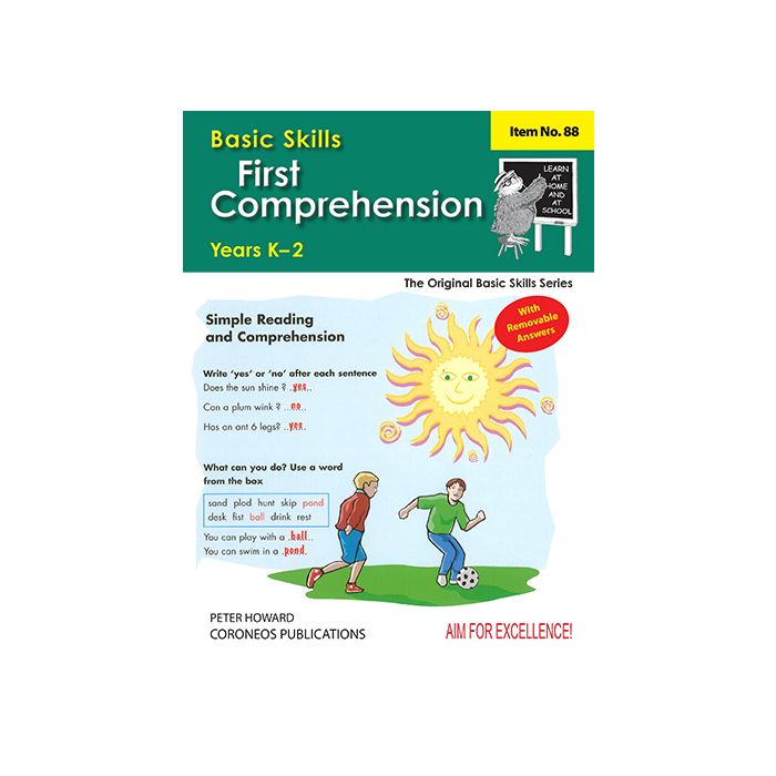 First Comprehension Yrs K to 3 (Basic Skills No. 88)