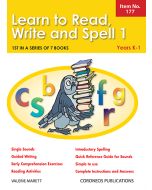 Learn to Read, Write & Spell Book 1  Yrs K to 1 (Item no. 177)