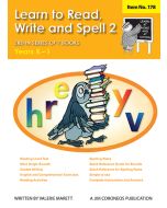 Learn to Read, Write & Spell Book 2 Yrs K to 1 (Item no. 178)