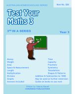 Test Your Maths 3 (Australian Homeschooling Series Item no. 526)