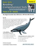 Basic Skills Reading / Comprehension Tests for Selective Schools and Scholarship Exams Yrs 5 - 8 (Basic Skills No. 72)