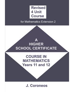 Revised 4 Unit Maths Course for Mathematics Extension 2 (Item no. 19)