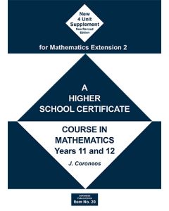 Supplement for 4 Unit Maths (large page) (Item No. 20)