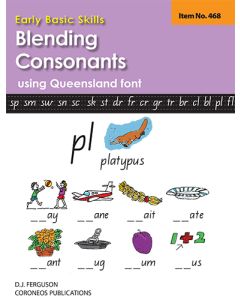 Early Basic Skills 3: Blending Consonants using Queensland font (No. 468)