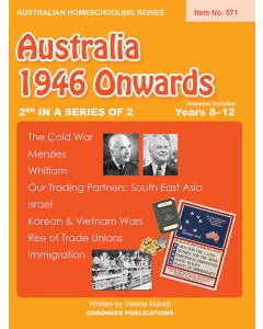 Australia 1946 Onwards (Australian Homeschooling Series) (Item no. 571)