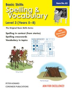 Spelling / Vocabulary Level 3 Yrs 5 - 8 (Basic Skills No. 63)
